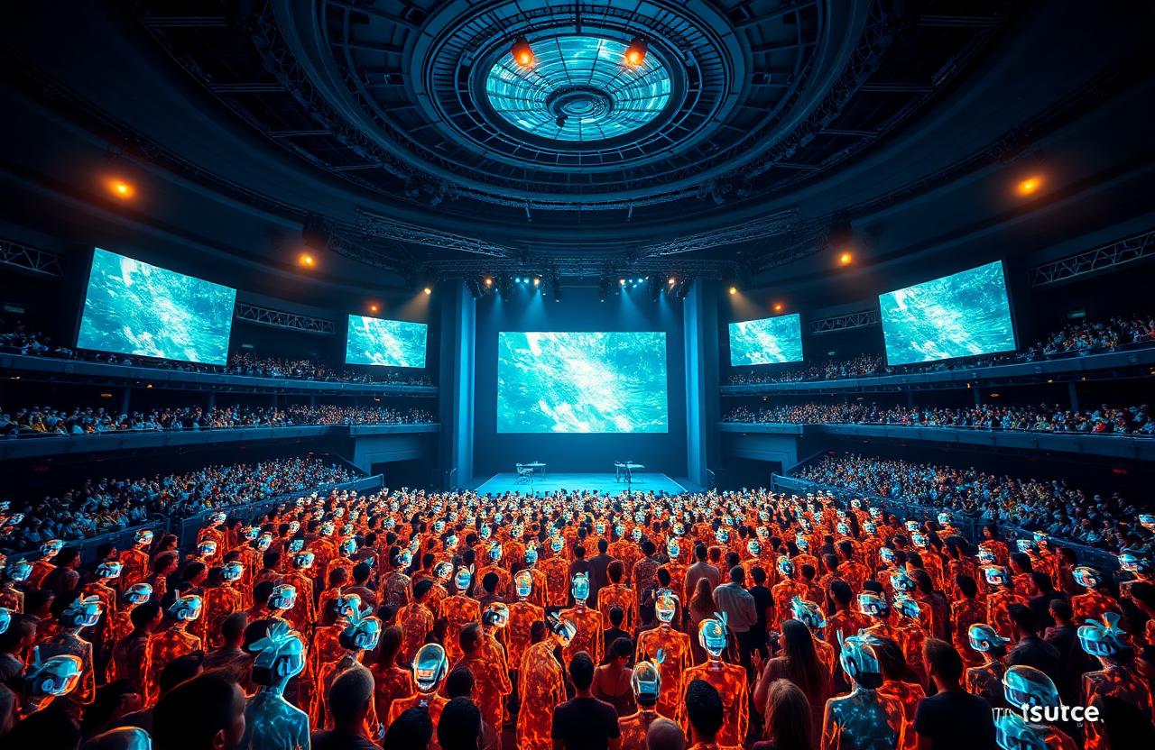 Global XR events · Thousands of avatars gather live